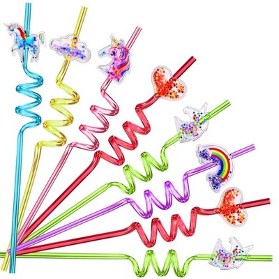 24 Glitter Unicorn Birthday One Size, Pink, green, red, purple, yellow, blue 