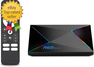 Android TV Box 14.0 R69PLUS 4GB RAM 32GB ROM Android 14 Box Cpu Allwinner