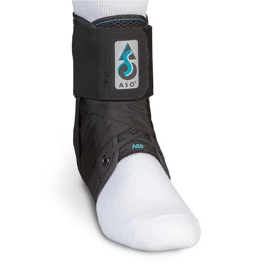 Med Spec ASO Ankle Stabilizer Small Black – Orthopedic Brace for Sprains