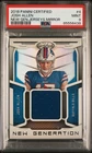 2018 Certified New Gen Jerseys Josh Allen #4 Mirror Arena PSA MINT 9 Player Worn