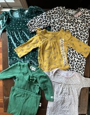 Girls Lot Of 4 Dresses, One Pieces,  Nightgowns Size Newborn  0-3 Months