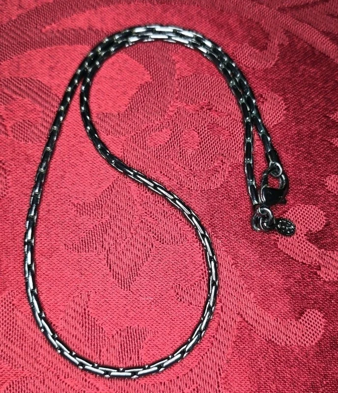 Collar de cadena Bico 19" color peltre cadena Australia solamente Foto 3 de 4