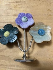 5.4” Carved Flower  Bouquet Crystal  ocean Jasper, Labradorite, Lepidolite # 704