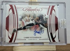 2024 Panini Flawless Larry Fitzgerald Flawless Flyers Autograph 15/15 Cardinals
