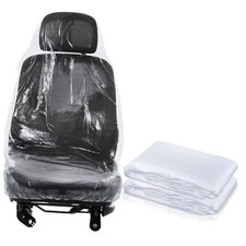 200 Pcs Disposable Car Seat Covers Automotive Disposable Plastic Seat Covers
