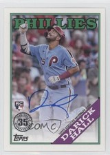 2023 Topps Series 1 1988 Topps Baseball Auto Darick Hall #88BA-DHA Auto 7ba