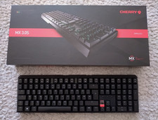 Cherry MX 3.0S Wireless Tastatur - MX Red - RGB - DE Layout - Schwarz - Sehr Gut