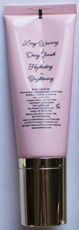 Too Faced Dew You Foundation Snow Tutti Frutti Full Coverage Fresh Glow Hydratin - Image 3 of 4