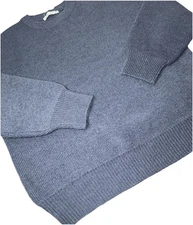 Oak &Fort Crew Neck Wool Blend Sweater Size Medium  NWT Color Vintage Indigo