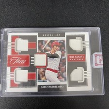 Carl Yastrzemski 2022 Three And Two Full Count Swatches 48/49
