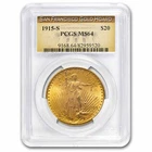 1915-S $20 St Gaudens Gold Double Eagle MS-64 PCGS (San Fran)