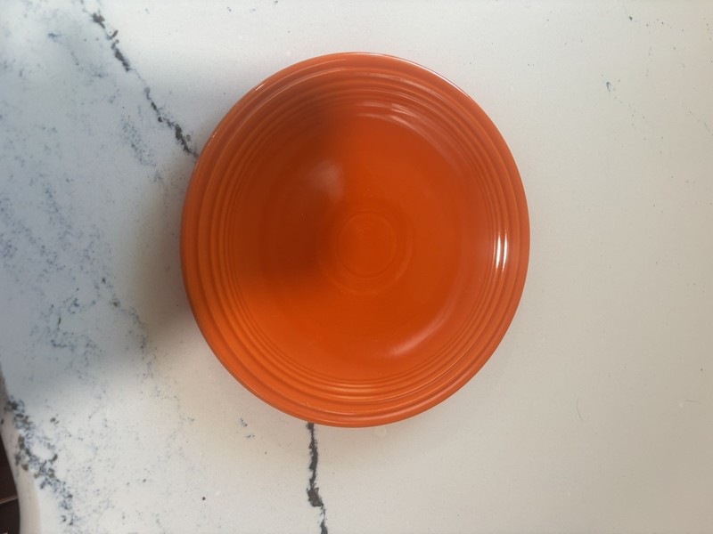 Vintage Fiesta 6.25" Radioactive Red Orange Dessert Plate 1930's Homer Laughlin