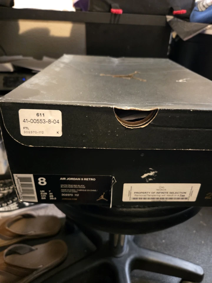 Nike Air Jordan 9 Retro Space Jam 2016 Talla 8, OG 302370-112 Foto 3 de 4