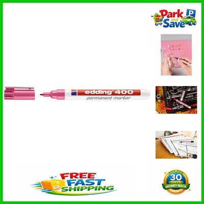 Waterproof Pink Permanent Marker - 1 Pen with Fine Round Tip, Smear-Proof