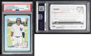 2020 Bowman Prospects Sky Blue /499 Jasson Dominguez #BP-8 PSA 9 MINT