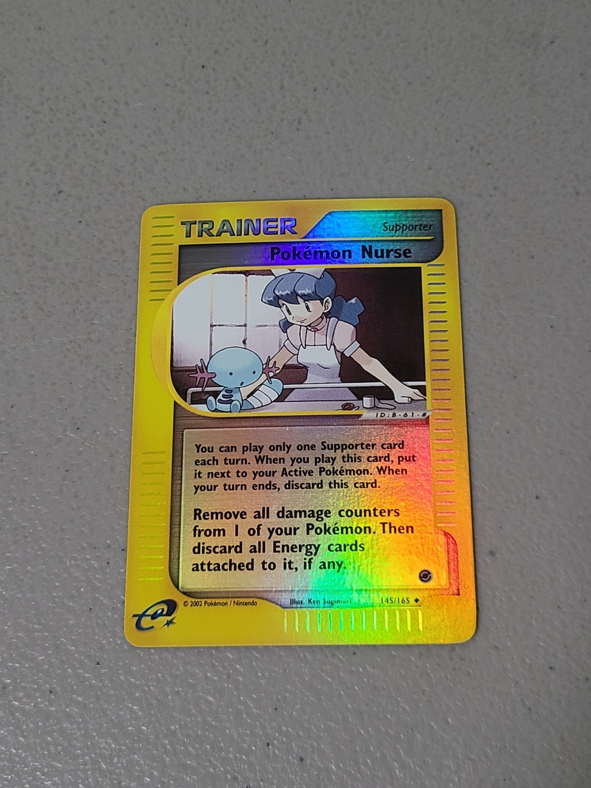 Pokemon Nurse 145/165 Reverse Holo Expedition Base Set Uncommon - NM