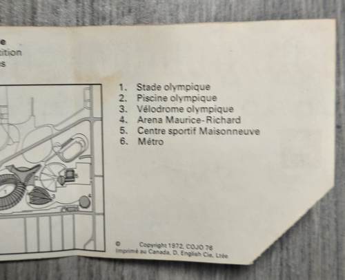 Vintage July 22nd 1976 Montreal Olympic Swimming Ticket Stub Piscine Olympique - Foto 5 di 6