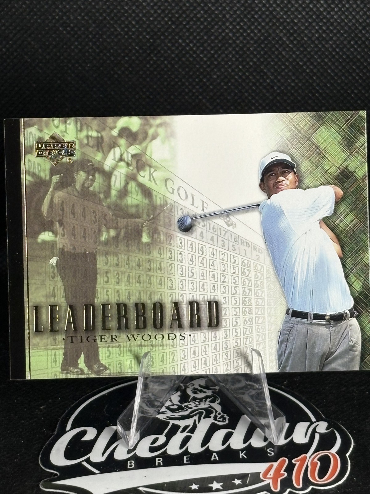 2001 Upper Deck - Leaderboard Tiger Woods #90 (RC)