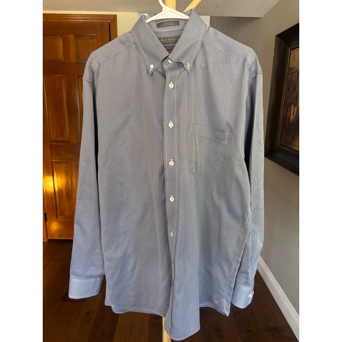 daniel cremieux pima cotton dress shirts Daniel Cremieux Signature Label The Highlands Collection Non-Iron Plaid Long Sleeve Woven Shirt