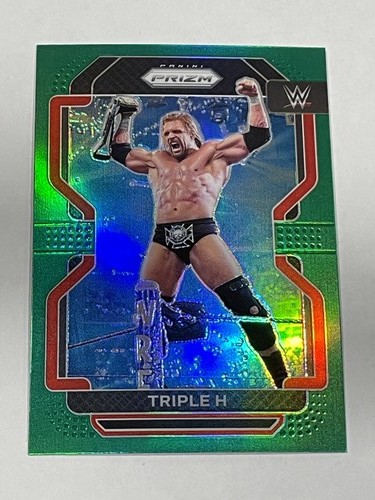 Triple H [Green Prizm] #194 2022 Panini Prizm WWE card