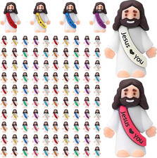 Little Jesus Figures, Mini Jesus Figurines in Bulk, Multicolor Tiny Jesus Figure