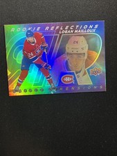 24-25 UD Extended Series Hockey Rookie Reflections RR-5 Logan Mailloux