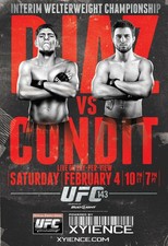 UFC 143 Poster  Nick Diaz vs Carlos Condit  Wall Art  NEW FRAME  SIZE OPTION