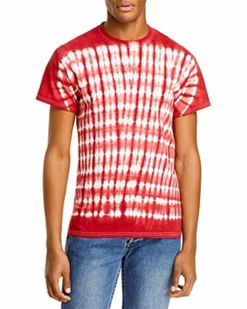 Studio 189 Men's Hand Batik All Cotton Ayumi Tee in Red-Size Large