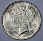 1922 Peace Silver $1 Dollar UNC