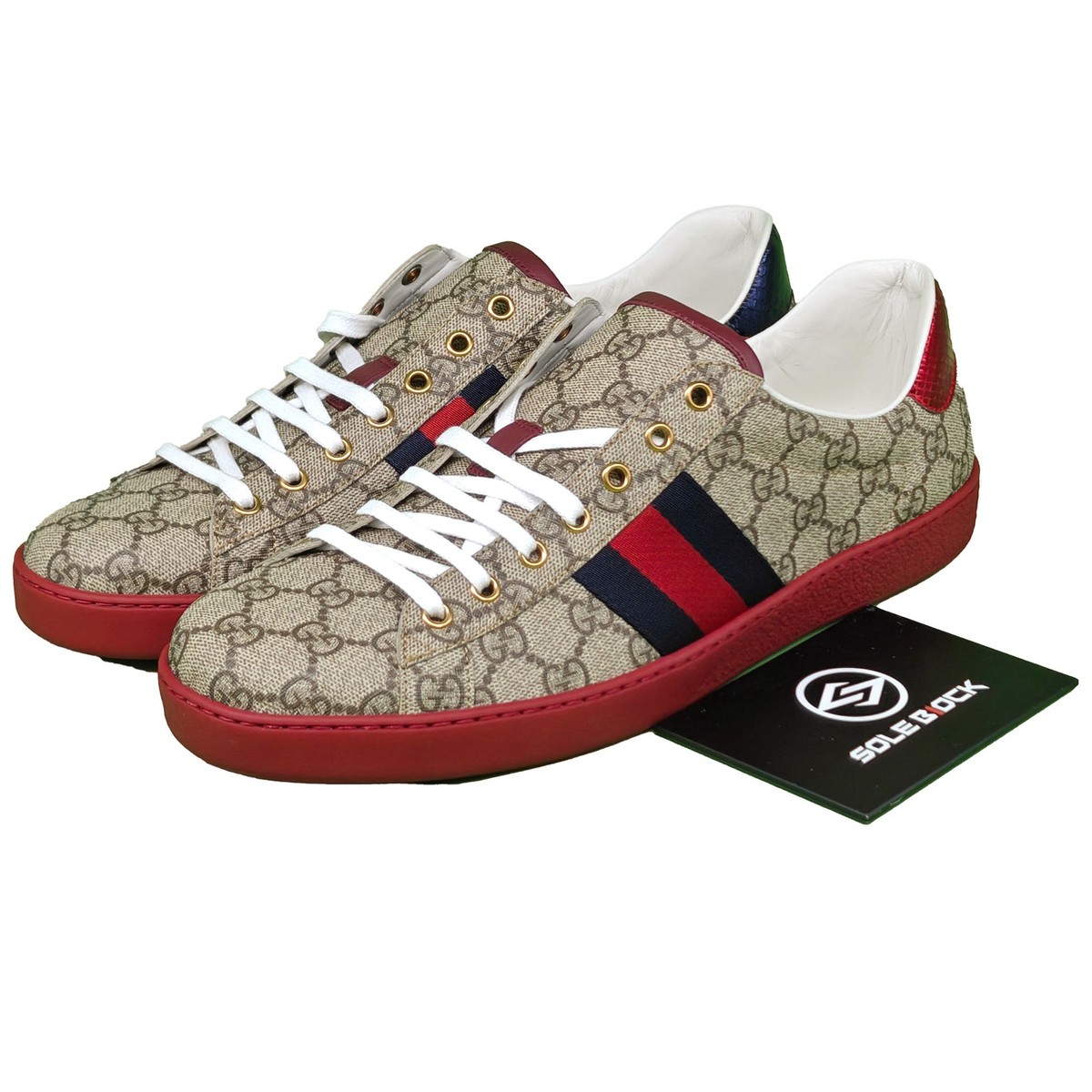 Gucci Ace GG Supreme Canvas Low Top Casual Sneaker Men