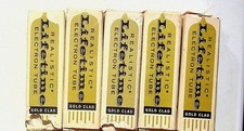 Lot of 5 Realistic Electron Tubes Gold Clad Vintage NOS