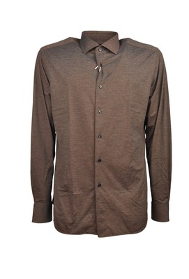 Xacus Man Shirt collar France light brown 16246