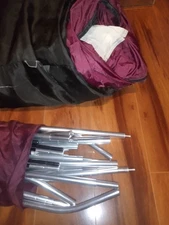 Vintage Sierra Designs 4 Season Backpacking Tent 80s Maroon Aluminum Poles