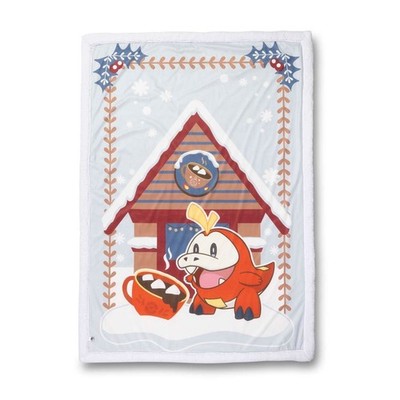 Pokémon Center Official - Fuecoco Pokémon Holiday Throw Blanket - Bed - Cover