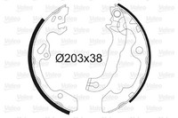 Valeo Bremsbackensatz 562648 FüR Dbw Dnw Ford Daw Focus Dfw 1 Turnier 16V Bifuel