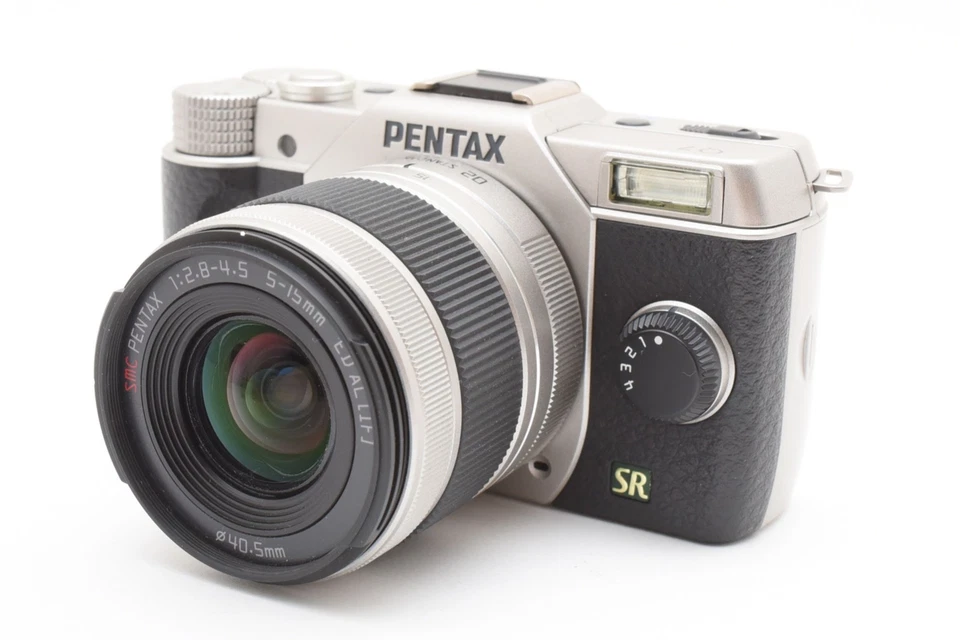 Pentax Q7 12.4 Mp Digital Kamera Silber Körper 4 Linse Set Exzellent Aus Japan - Bild 4 von 4