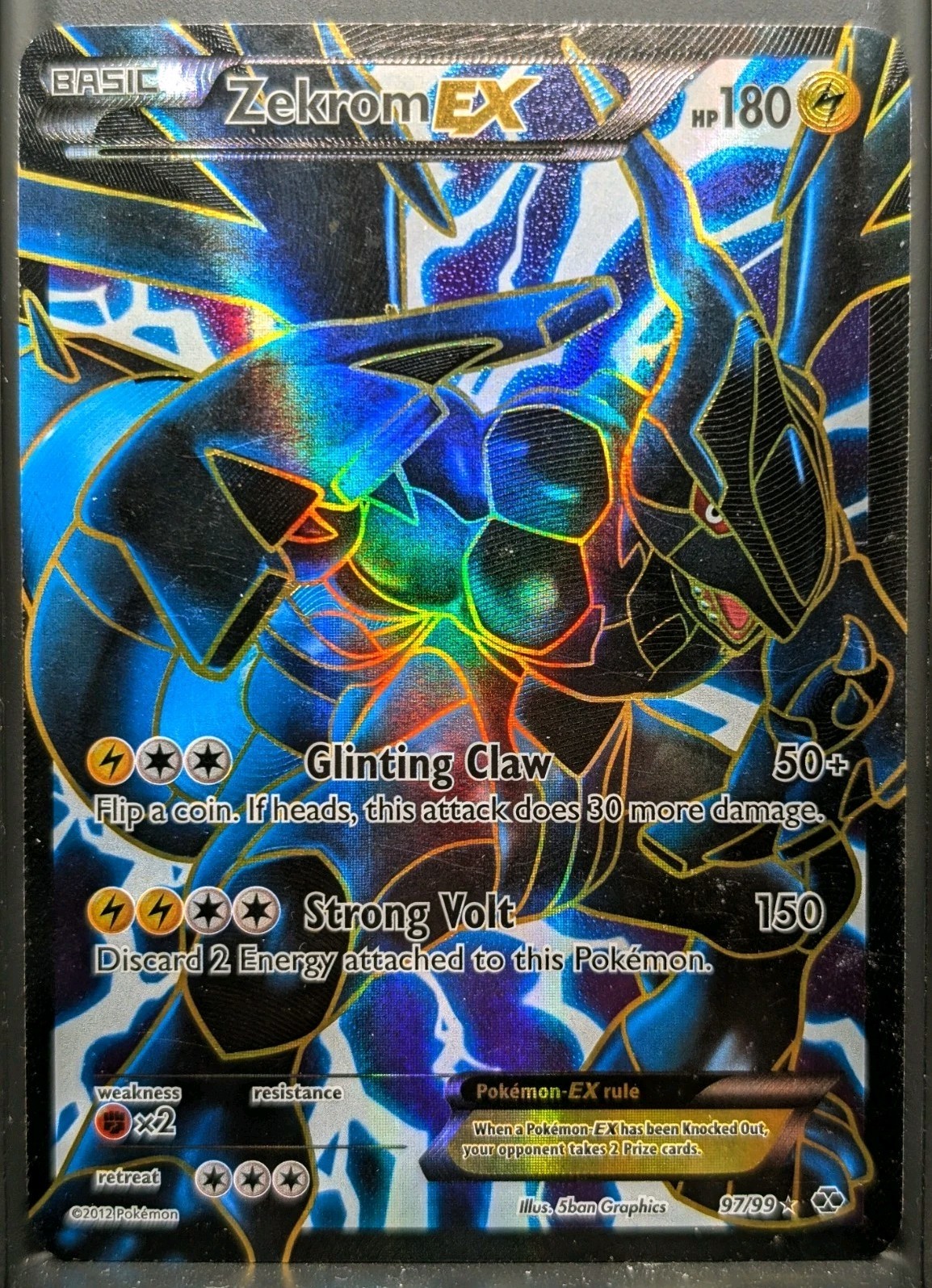 Pokemon TCG - Zekrom EX 97/99 Holo - Next Destinies