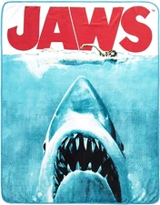 JAWS Movie Poster 50x60 Inch Micro-Plush Throw Blanket