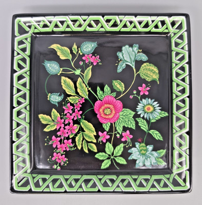 Vera Bradley My Home Botanica Andrea by Sadek Square Porcelain Plate Floral