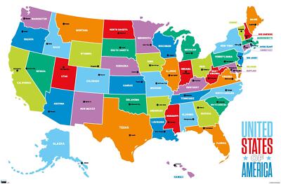 Map - United States Of America 2022 - Poster