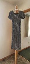 Jamie Brooke Dress Black/White Floral Dress  Summer Dress Size S