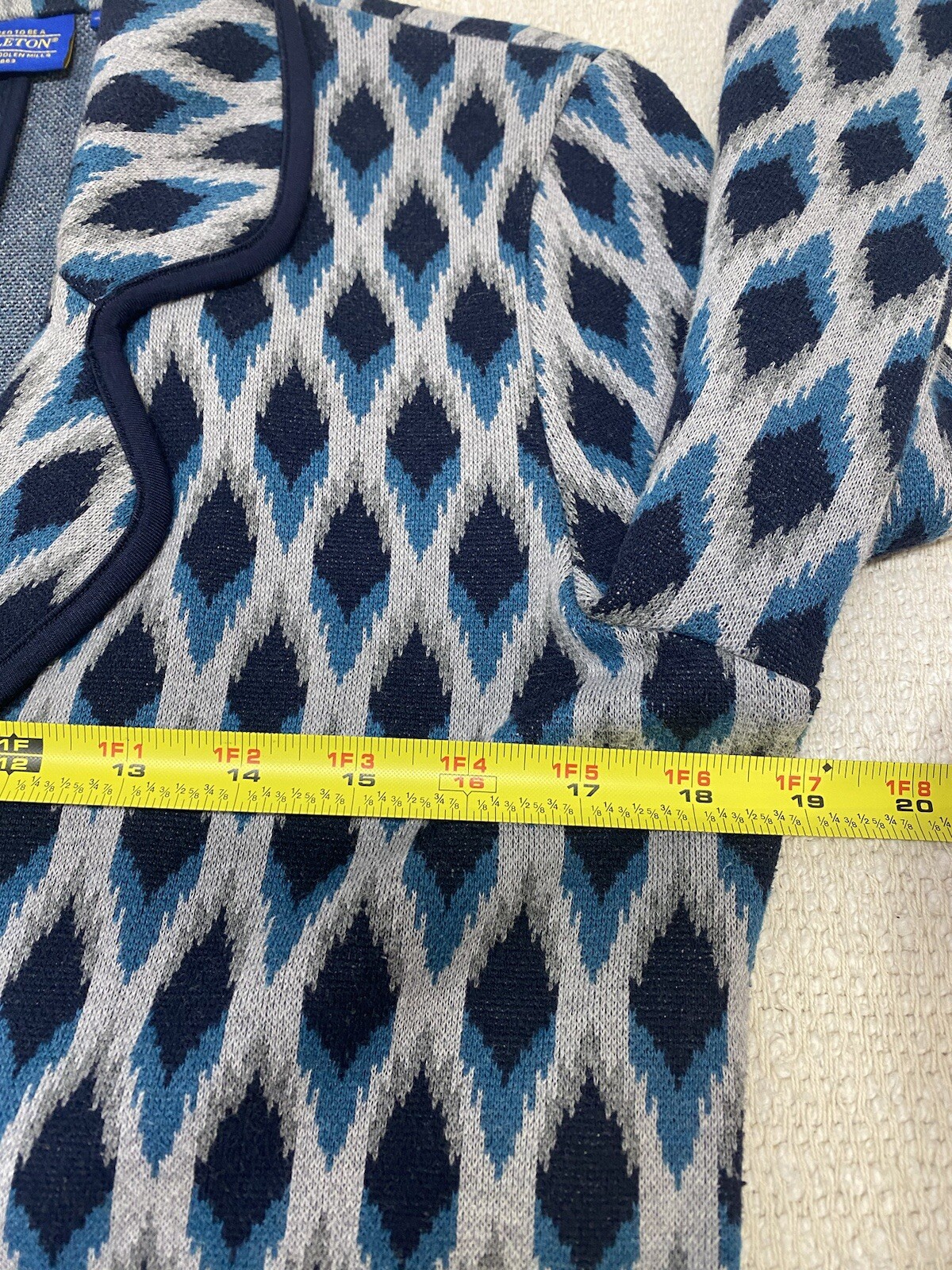 Pendleton Blazer Jacket Womens Medium Style Ikat … - image 7