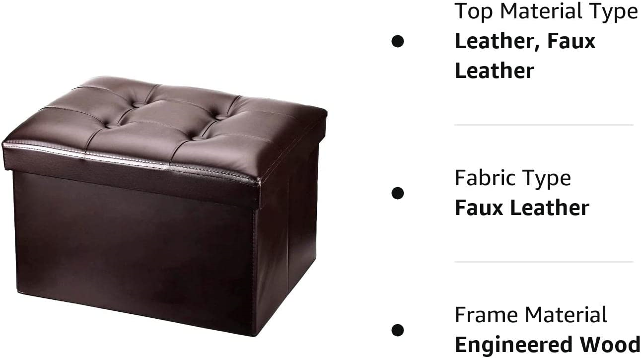 Docvania 17 Small Storage Ottoman Foot Rest Stool Short Ottoman Foot