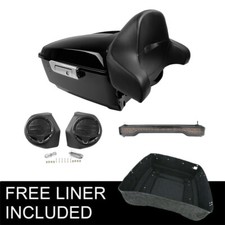 King Trunk Pad Tail Light Speakers Fit For Harley Road King Street Glide 14-Up