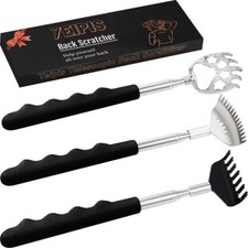 3 Pack Different Back Scratcher Metal Portable Telescoping Back scratcher