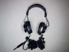 Koss K/6X Plus Digital Ready Vintage Headphones Tested Works Black Padded Plug