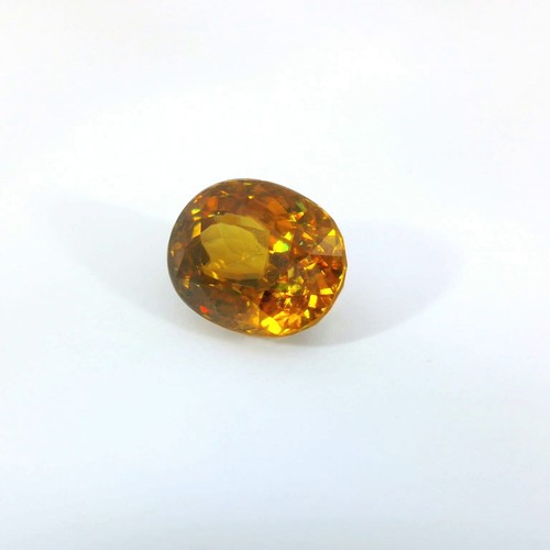 4.59 Carat- NATURAL SPHENE TITANITE 10X8mm LOOSE GEMSTONES WATCH VIDEO - Picture 2 of 5