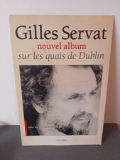 Rare PLV Plaque Carton Gilles Servat 1996 Sur Les Quais De Dublin 60 cm x 45 cm 