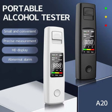 Portable Breath Tester High-Precision Rechargeable Breathalyser Alcohol Measurin