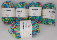 Kulahik Rainbow Acrylic Fiber Crochet Yarn 5 Pack x 50g
